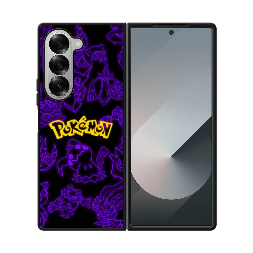Pokemon light neon Samsung Galaxy Z Fold 7 5G Case QC11003