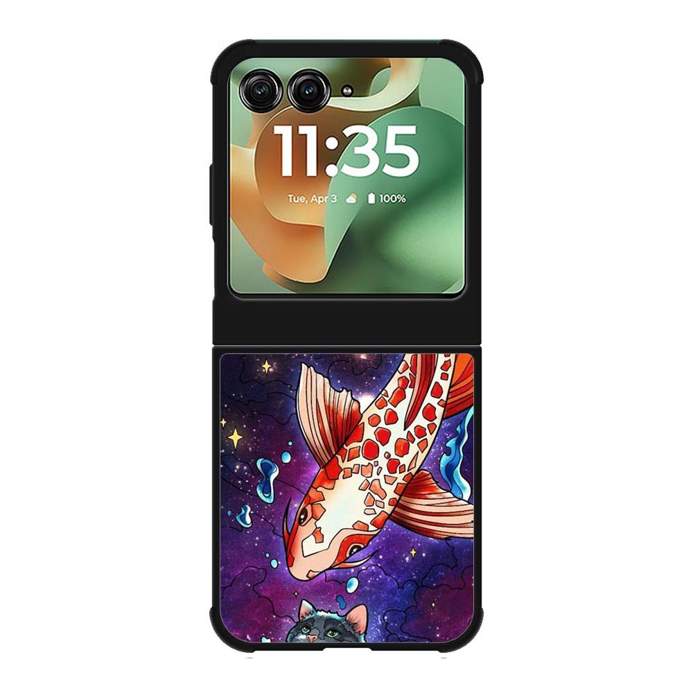 Fish and cat japanese Motorola Moto RAZR 2025 Case OV10855
