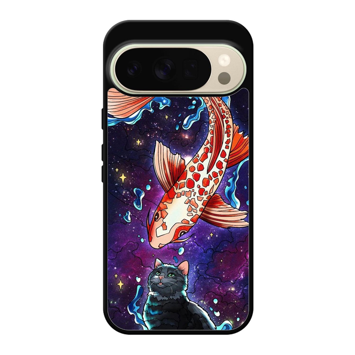 Fish and cat japanese Google Pixel 10 Pro XL Case OV10855