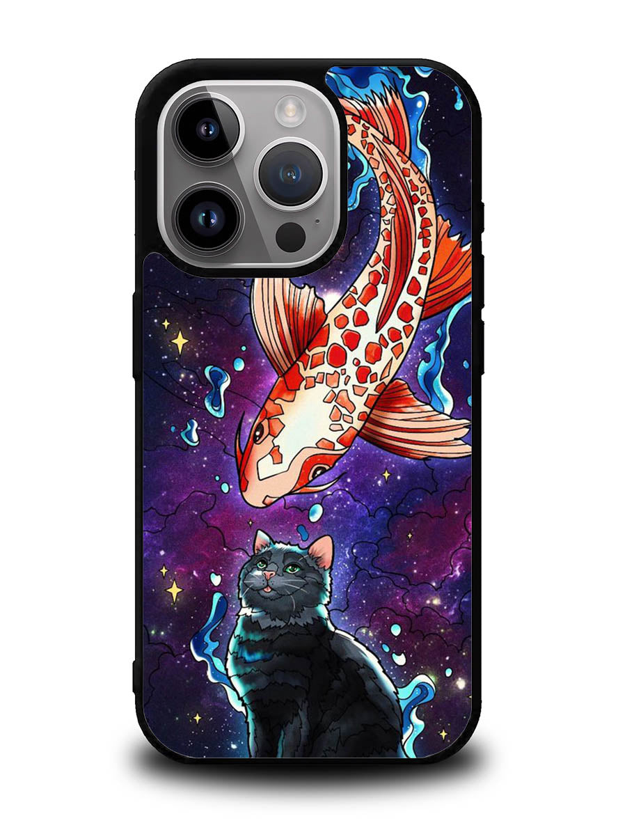 Fish and cat japanese iPhone 14 Pro Max Case QC10855