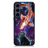 Fish and cat japanese Samsung Galaxy S25 FE Case OV10855