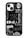 anime pattern iPhone 15 Plus Case OV10899