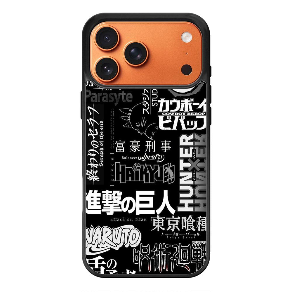 anime pattern iPhone 17 Pro Case QC10899