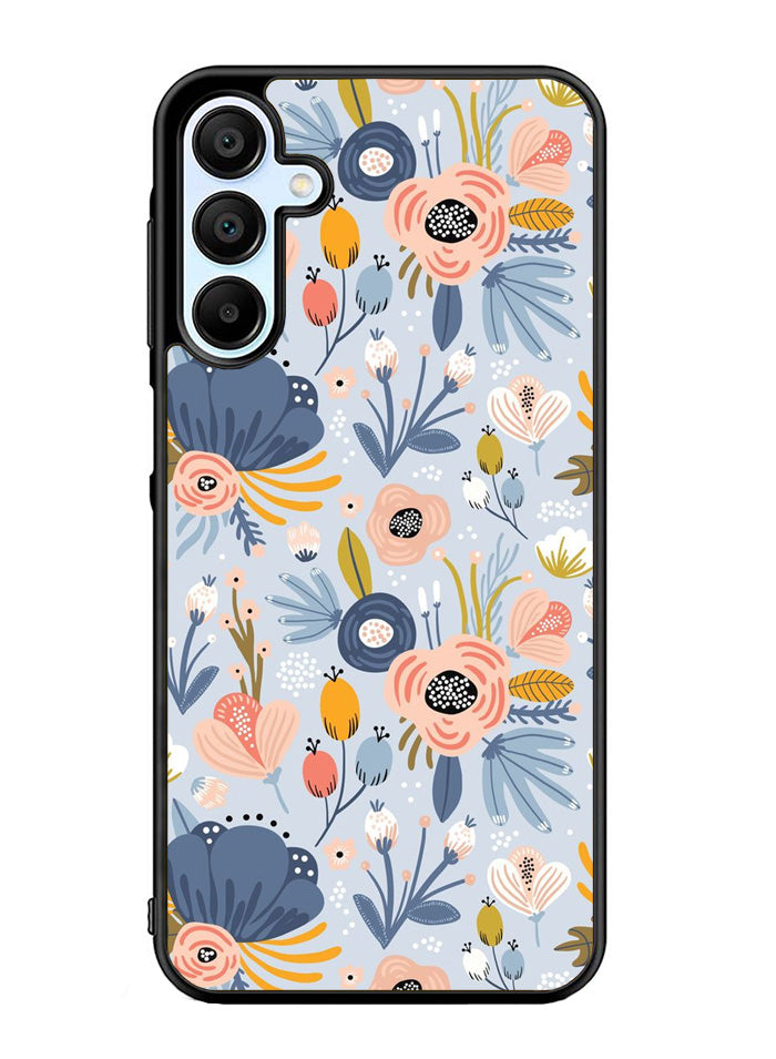 Flower blue Samsung Galaxy A15 5G Case OV10570