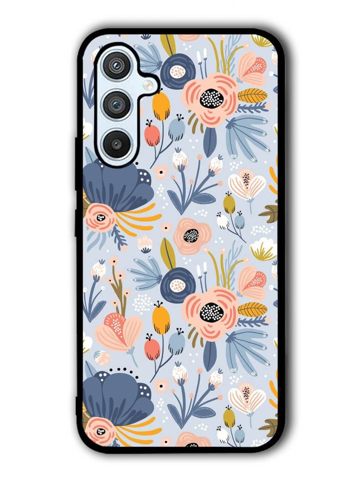 Flower blue Samsung Galaxy A54 5G Case OV10570