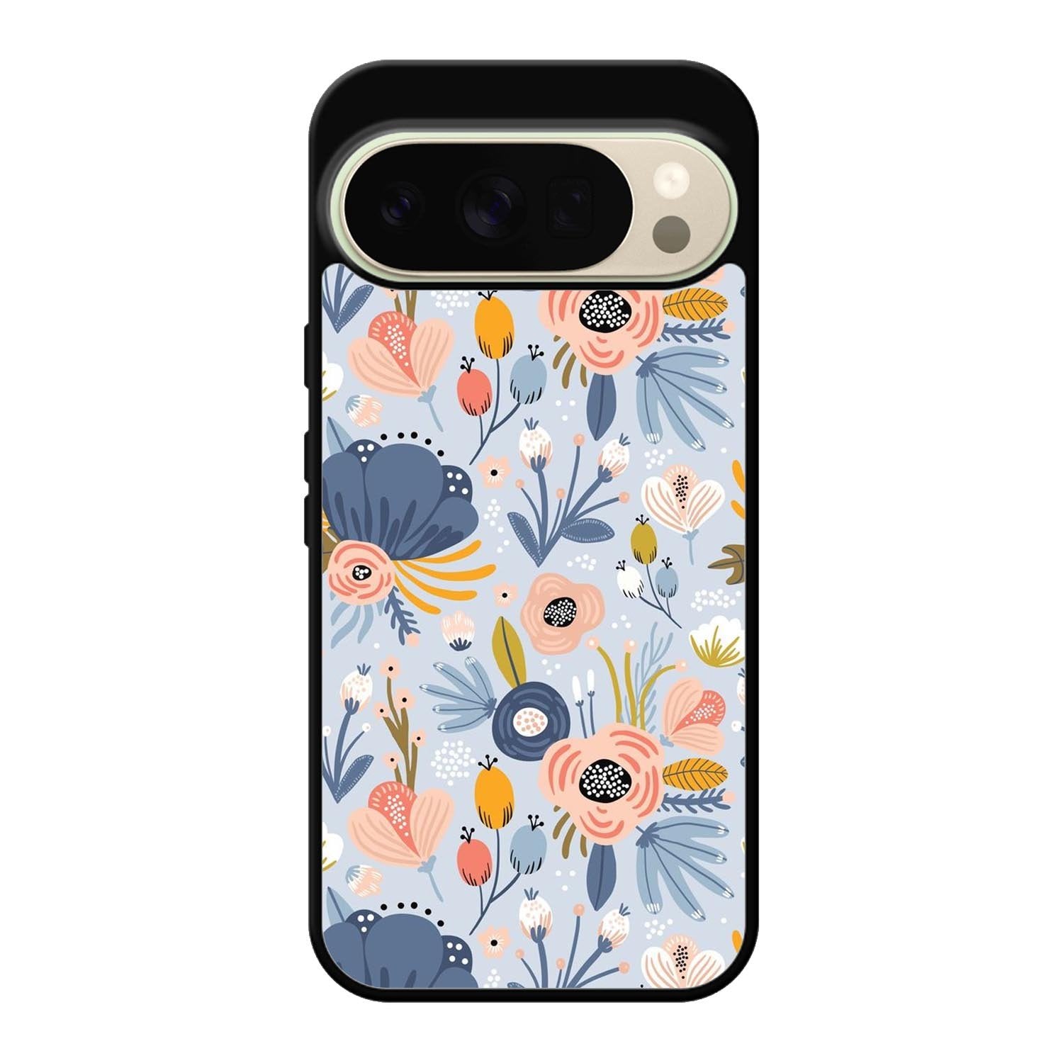 Flower blue Google Pixel 10 Pro XL Case OV10570