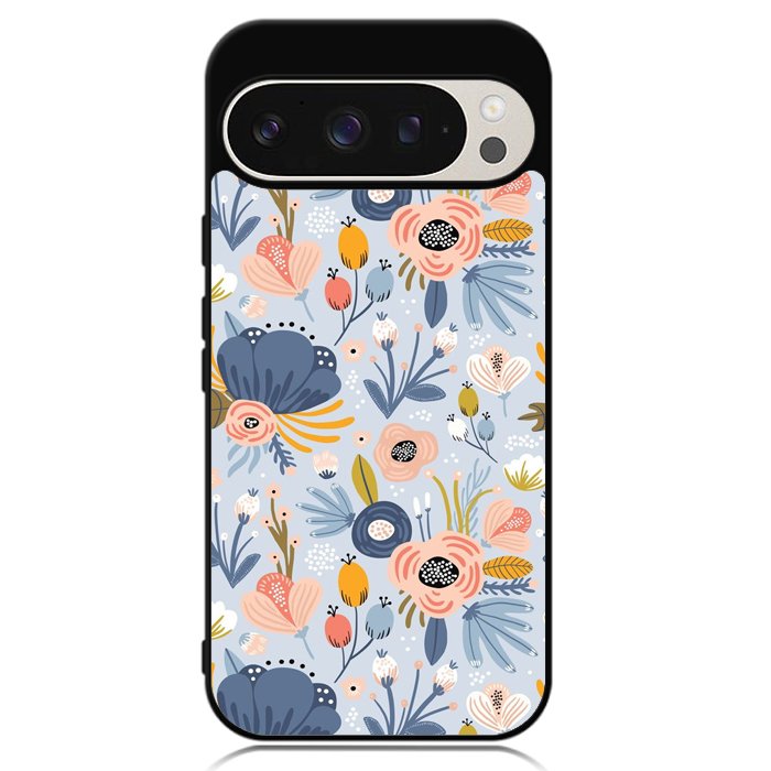 Flower blue Google Pixel 9 Pro XL Case OV10570