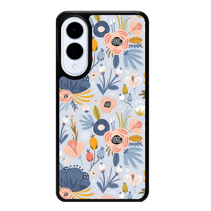 Flower blue Samsung Galaxy S25 Edge 5G Case OV10570