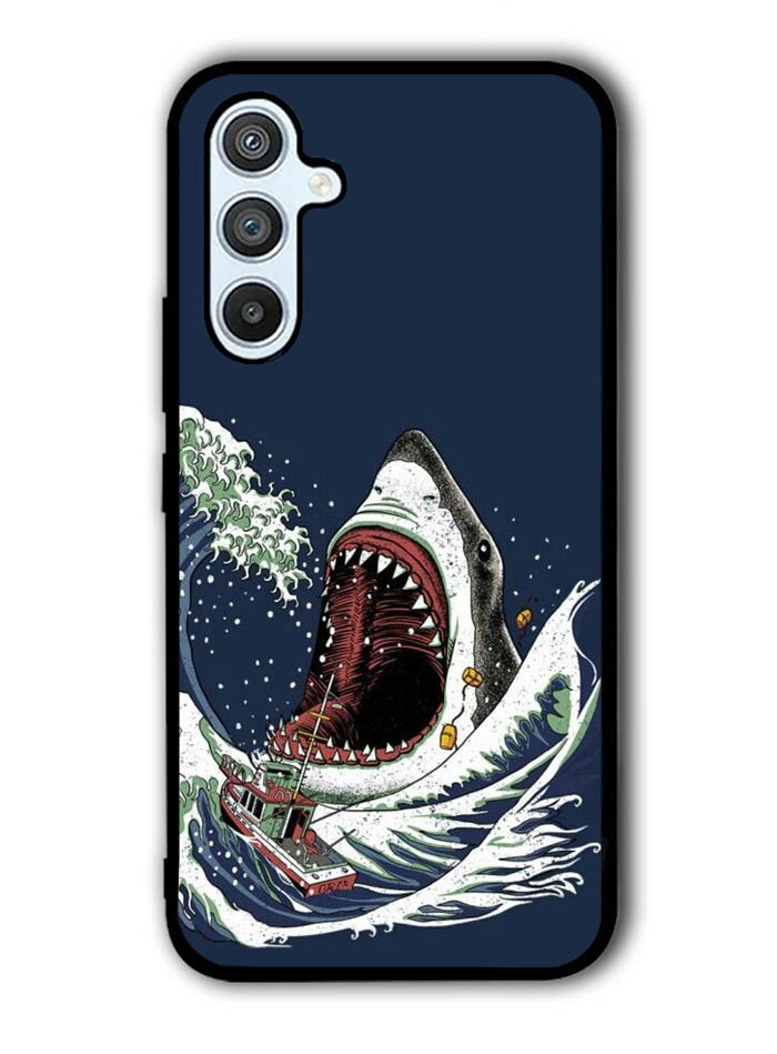shark japanese wave Samsung Galaxy A54 5G Case OV10421