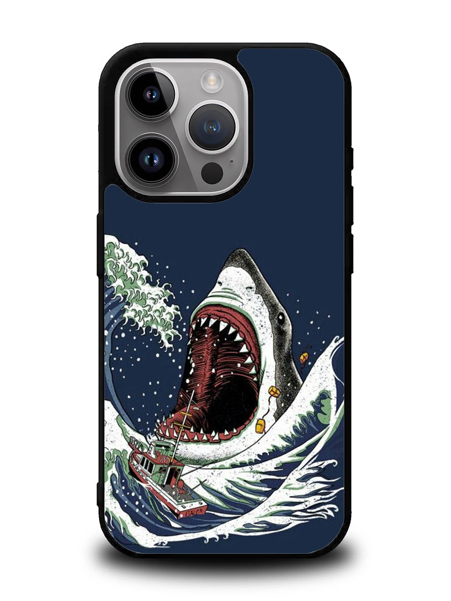 shark japanese wave iPhone 15 Pro Case OV10421