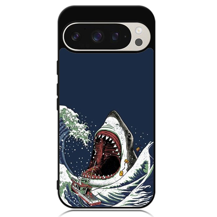 shark japanese wave Google Pixel 9 Pro XL Case OV10421