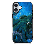 Blue octopus iPhone 16 Plus Case QC10657