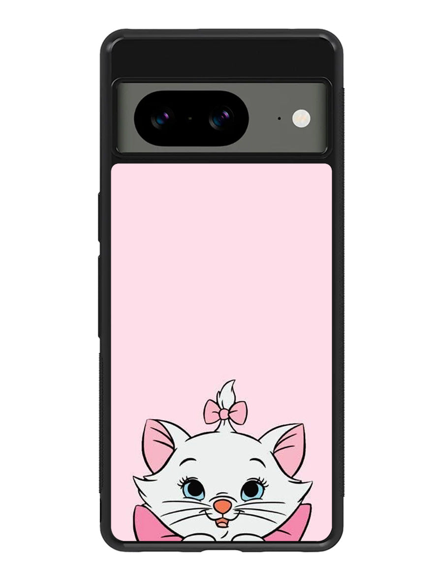 Pink Marie Cat Face Google Pixel 8 Case QC10544