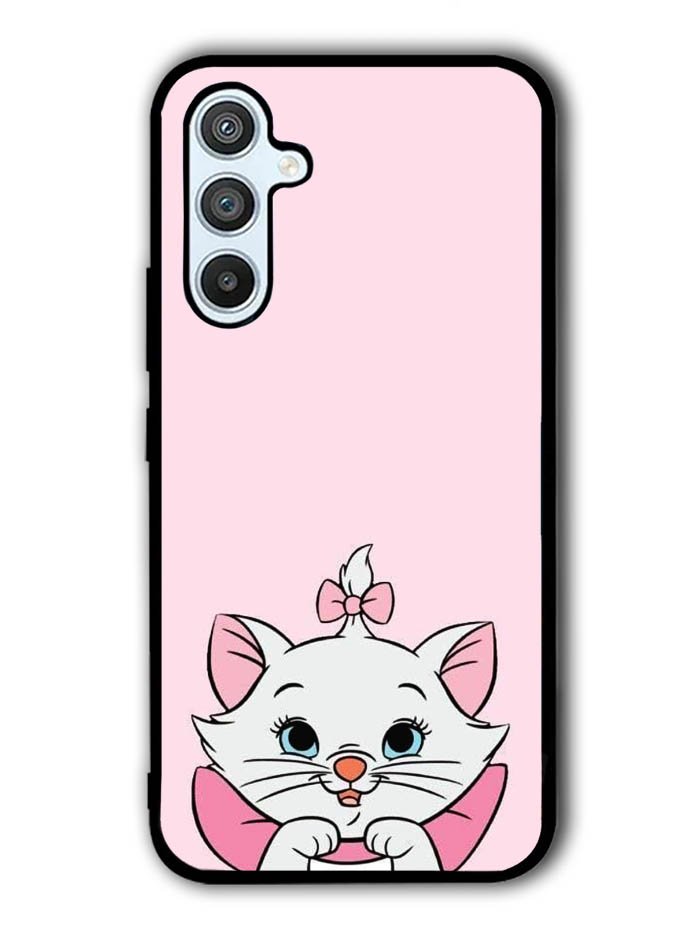 Pink Marie Cat Face Samsung Galaxy A54 5G Case OV10544