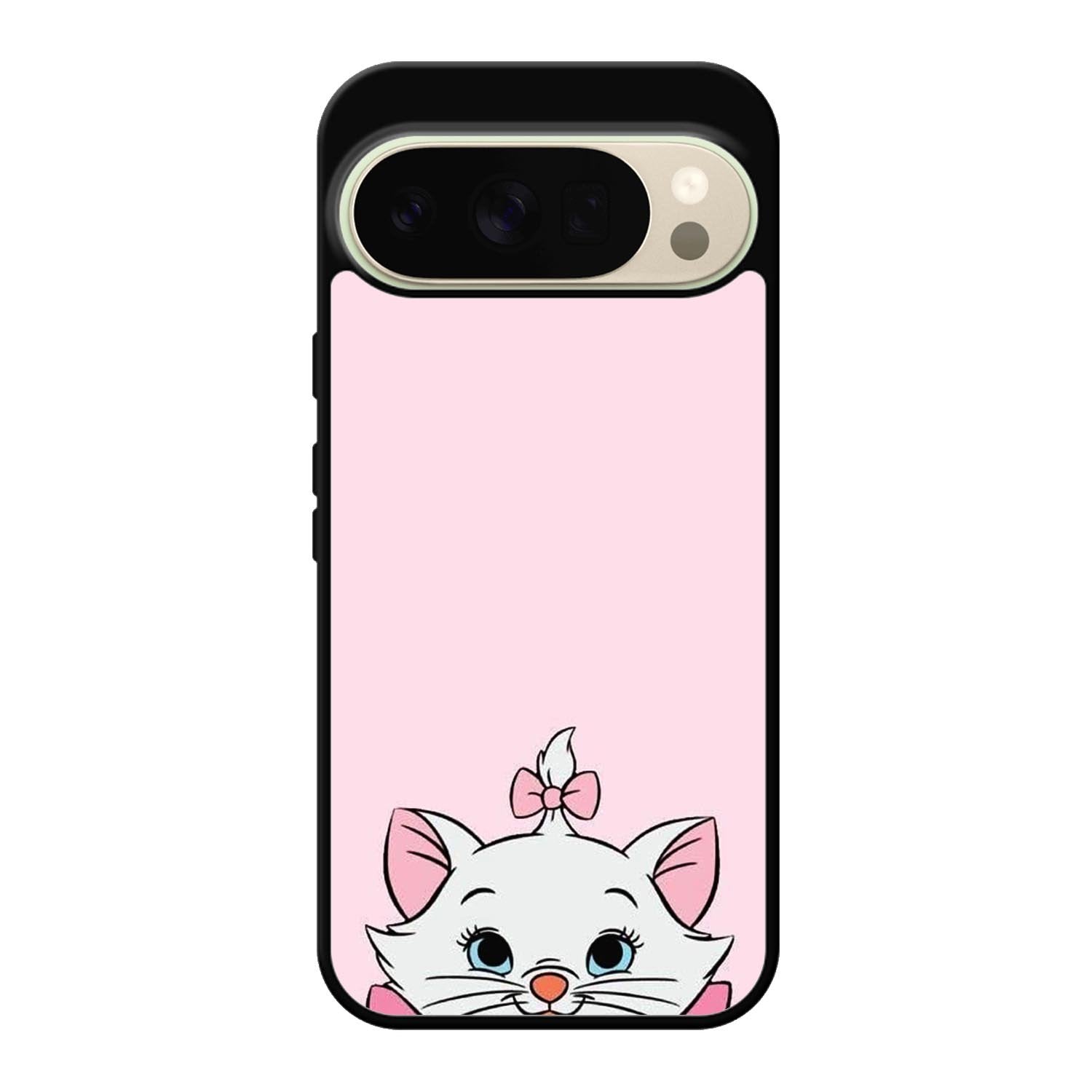 Pink Marie Cat Face Google Pixel 10 Pro Case QC10544