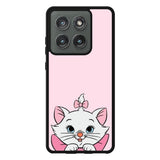Pink Marie Cat Face Motorola Moto Edge 2025 Case QC10544