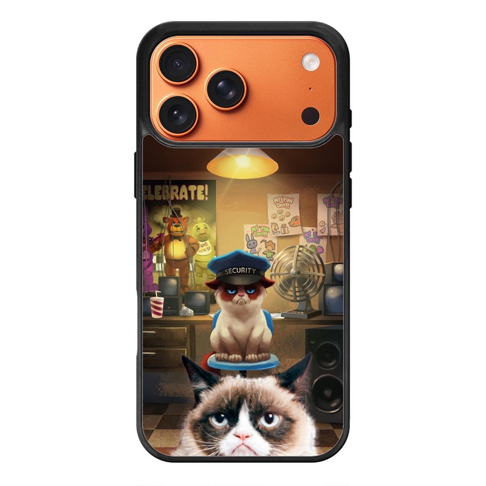 grumpy cat Five Nights at Freddy iPhone 17 Pro Case OV1551