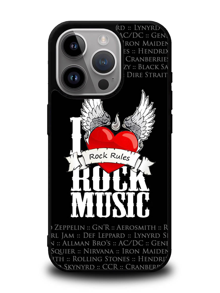 i love rock music iPhone 16 Pro Max Case QC1558