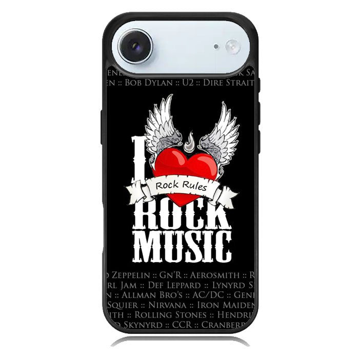 i love rock music iPhone 17 Air Case OV1558