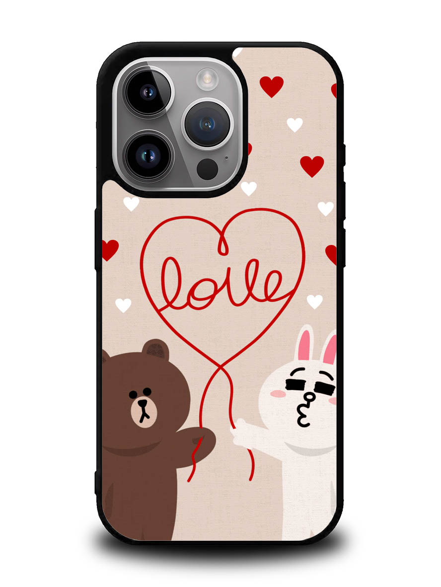 cony brown line iPhone 14 Pro Case QC1564