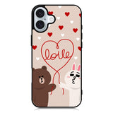 cony brown line iPhone 16 Plus Case QC1564