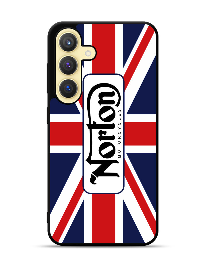 norton motorcycles england flag Samsung Galaxy S24 Plus 5G , Samsung Galaxy S24+ 5G Case OV1584
