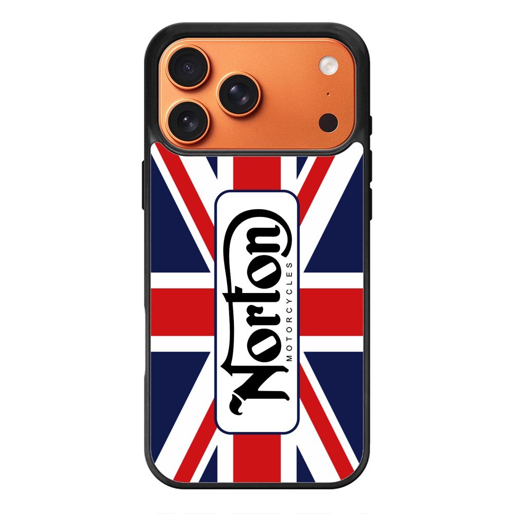 norton motorcycles england flag iPhone 17 Pro Max Case OV1584