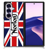 norton motorcycles england flag Samsung Galaxy Z Fold 7 Case OV1584
