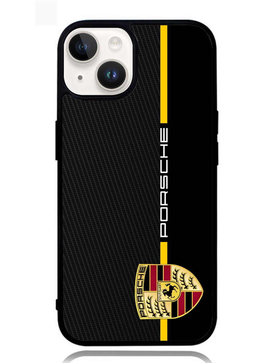 Porsche Stripe Carbon iPhone 14 Plus Case
