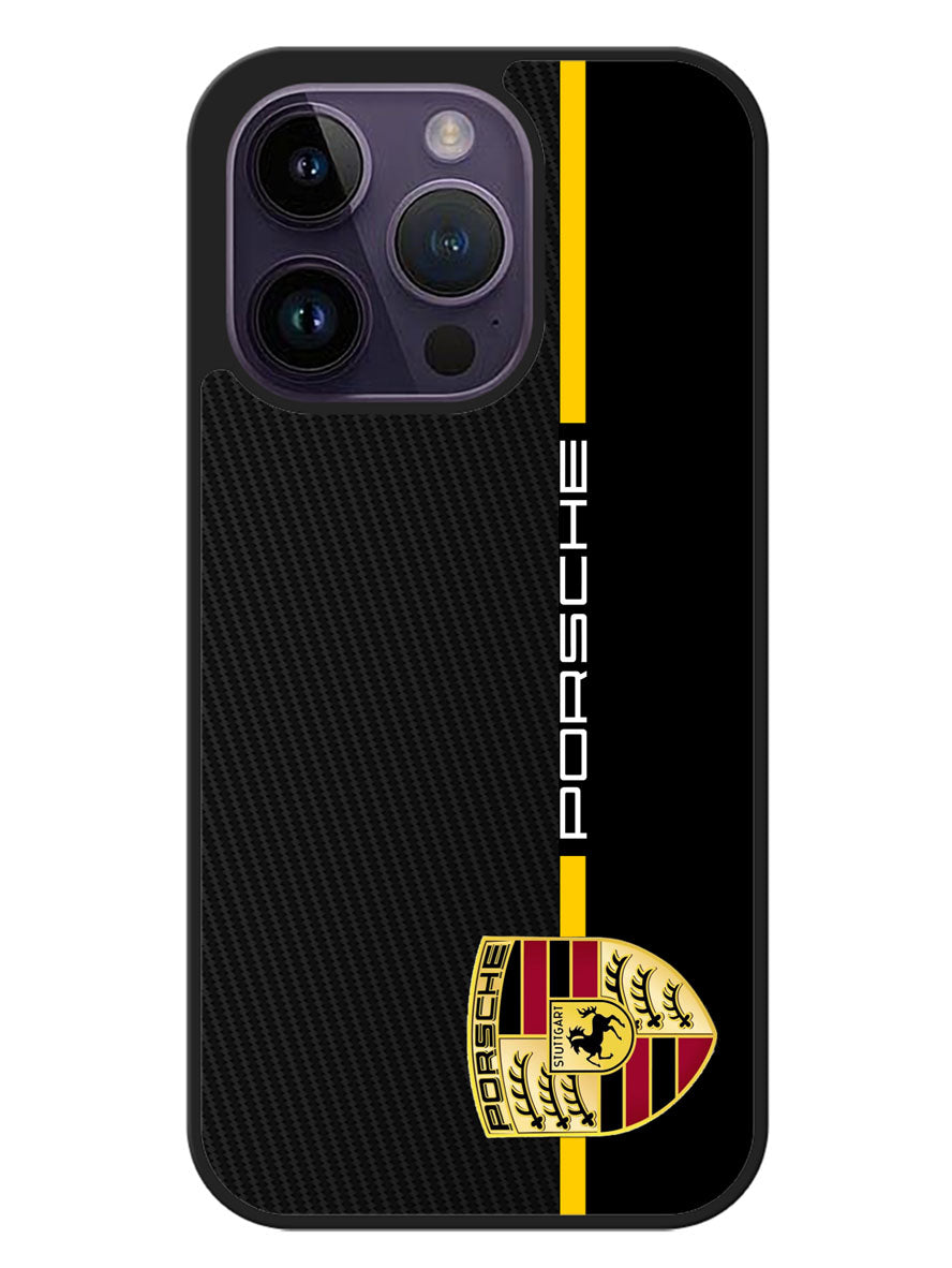 Porsche Stripe Carbon iPhone 14 Pro Case
