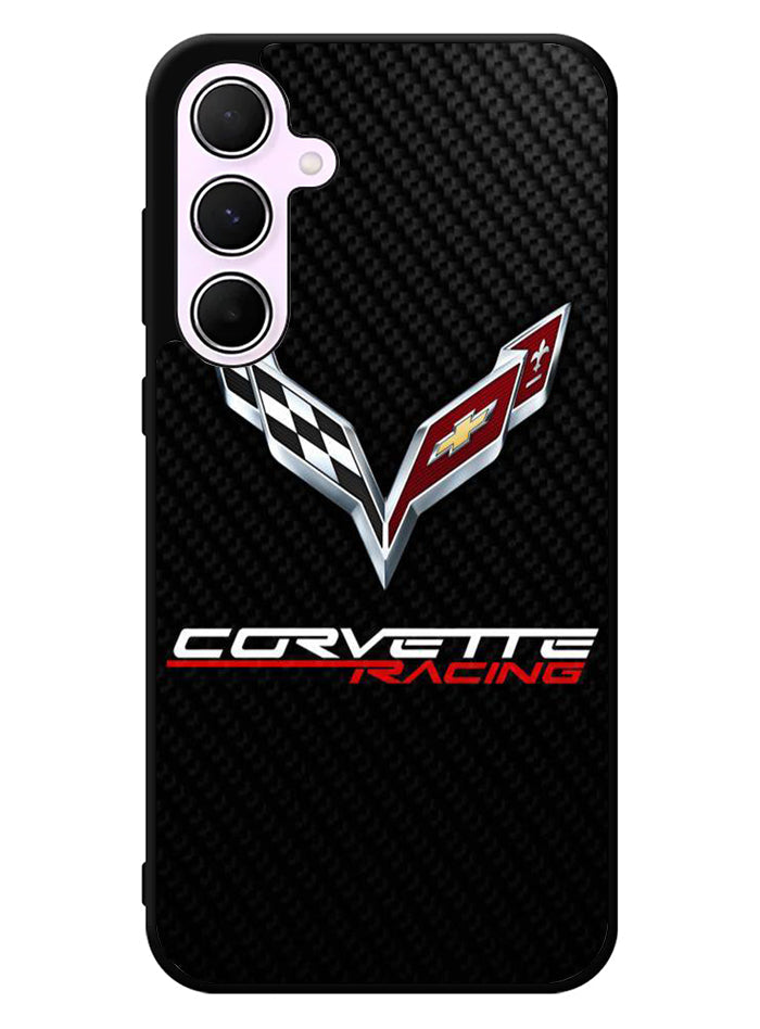 Corvette Logo Carbon 1st Samsung Galaxy A55 5G Case