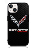 Corvette Logo Carbon 1st iPhone 14 Case