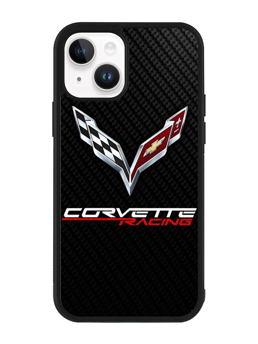Corvette Logo Carbon iPhone 15 Case OV4507