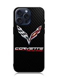 Corvette Logo Carbon iPhone 15 Pro Max Case OV4507
