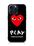 comme des garcons Logo iPhone 15 Pro Case OV1619