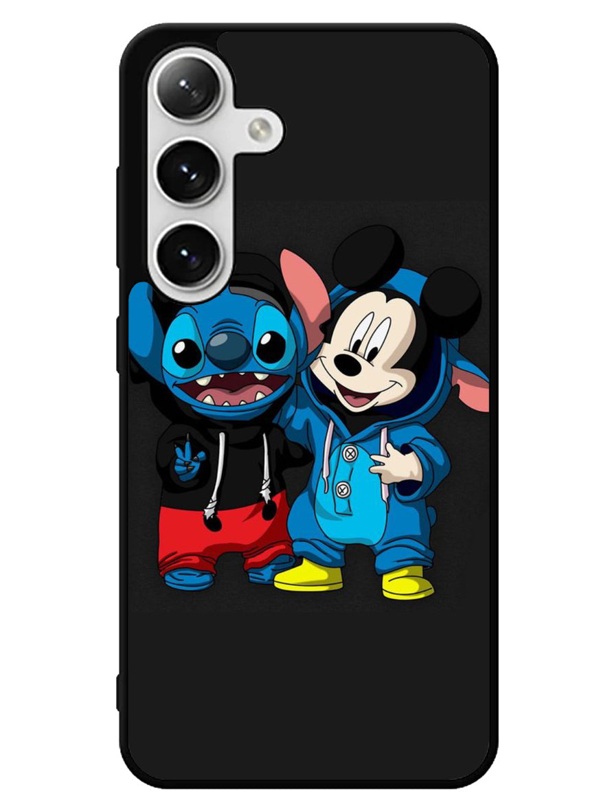 stitch and mickey mouse Samsung Galaxy S25 5G Case