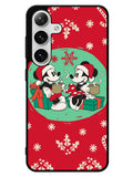 mickey and minnie christmas Samsung Galaxy S25 5G Case