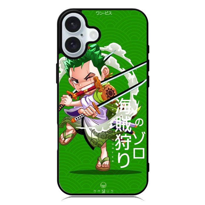 zoro one piece iPhone 16 Plus Case QC7340