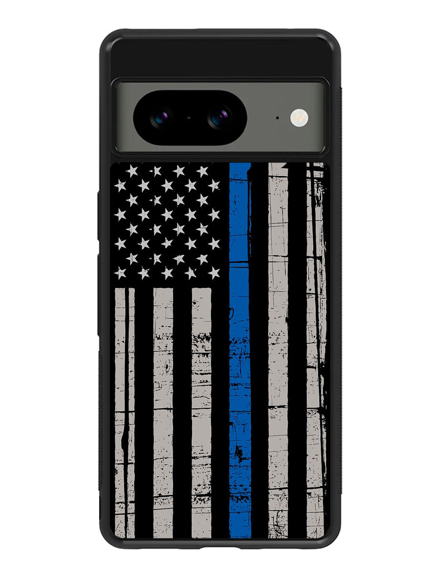 Blue Line Flag Google Pixel 8A Case QC7287