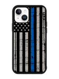 Blue Line Flag iPhone 15 Case OV7287