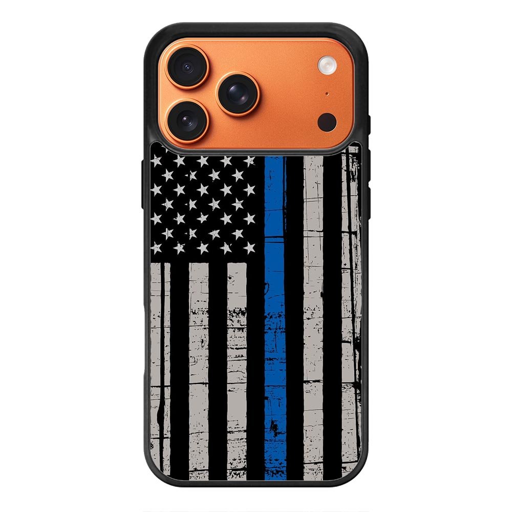 Blue Line Flag iPhone 17 Pro Case OV7287