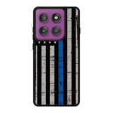 Blue Line Flag Motorola Moto Edge 60 Pro Case OV7287
