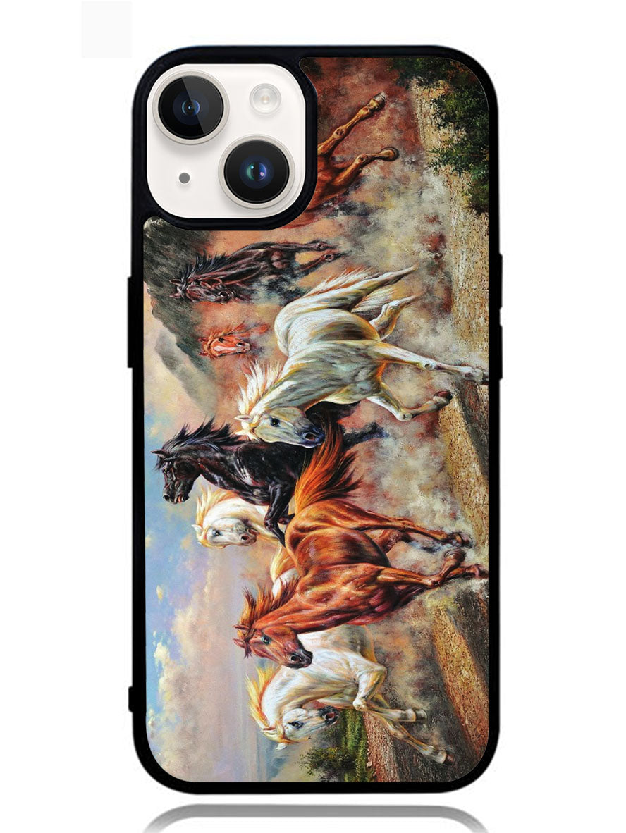 Horses Running iPhone 14 Case OV3473