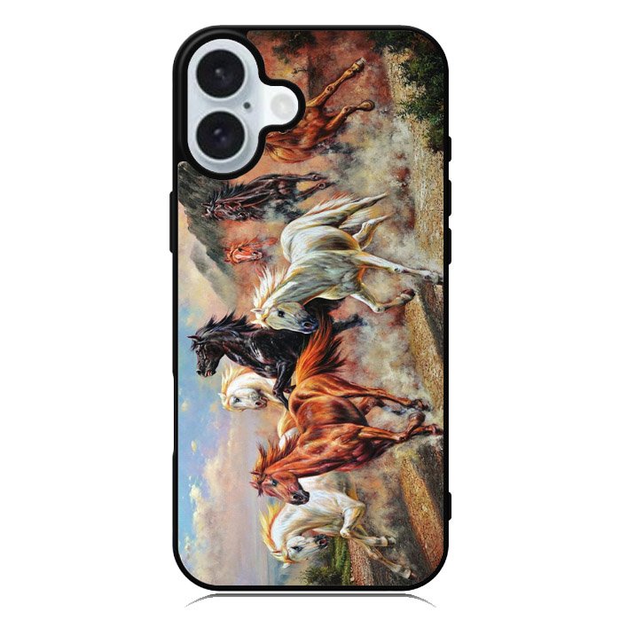 Horses Running 1st iPhone 16 Case