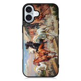 Horses Running 1st iPhone 16 Plus Case