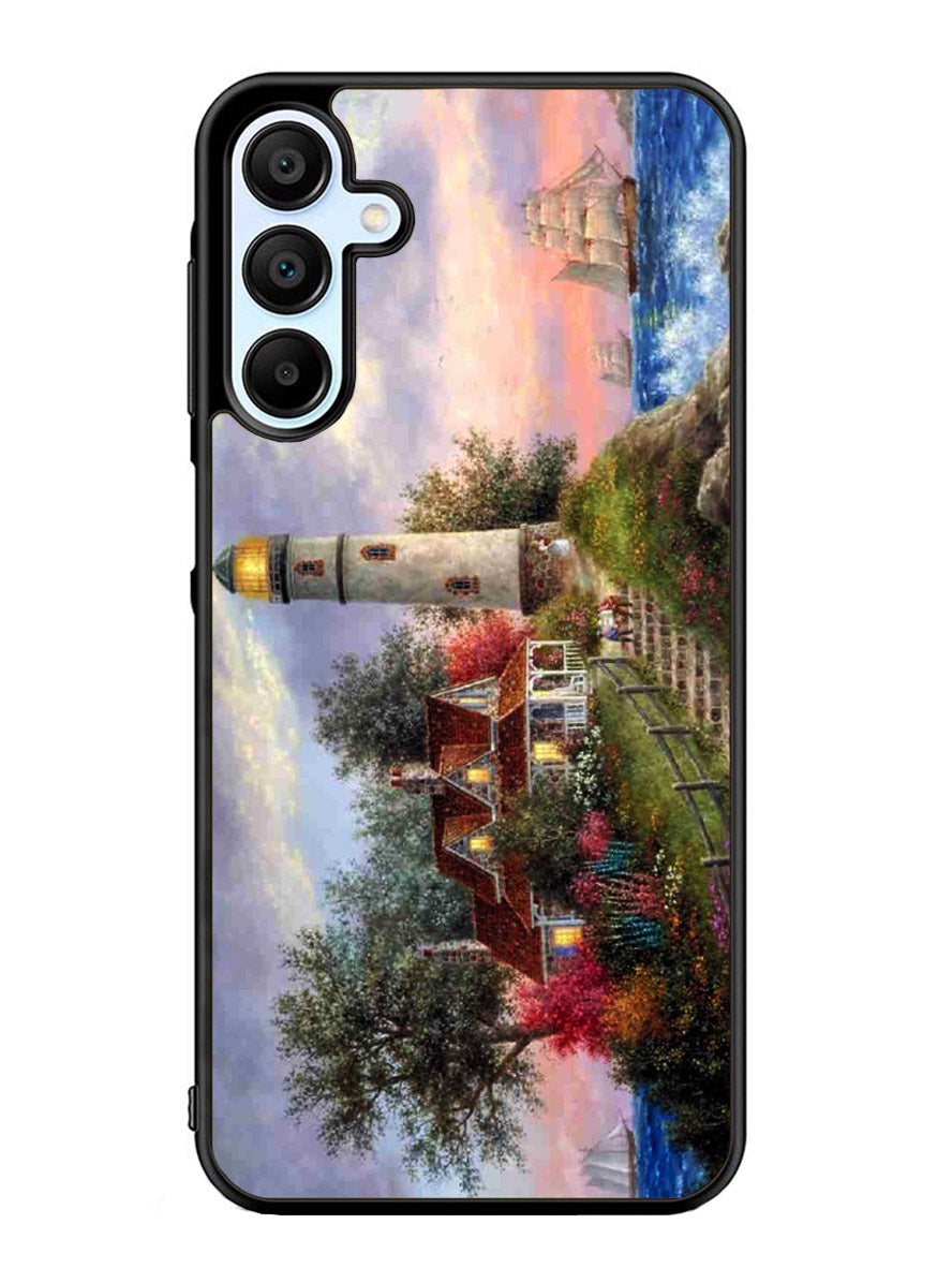 Lighthouse On Hill art Samsung Galaxy A25 5G Case