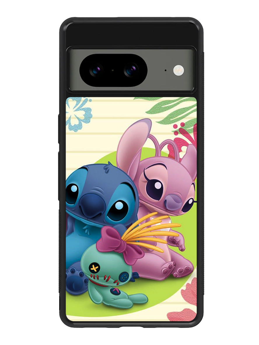 stitch and angel WALLPAPER Google Pixel 8 Case QC2337