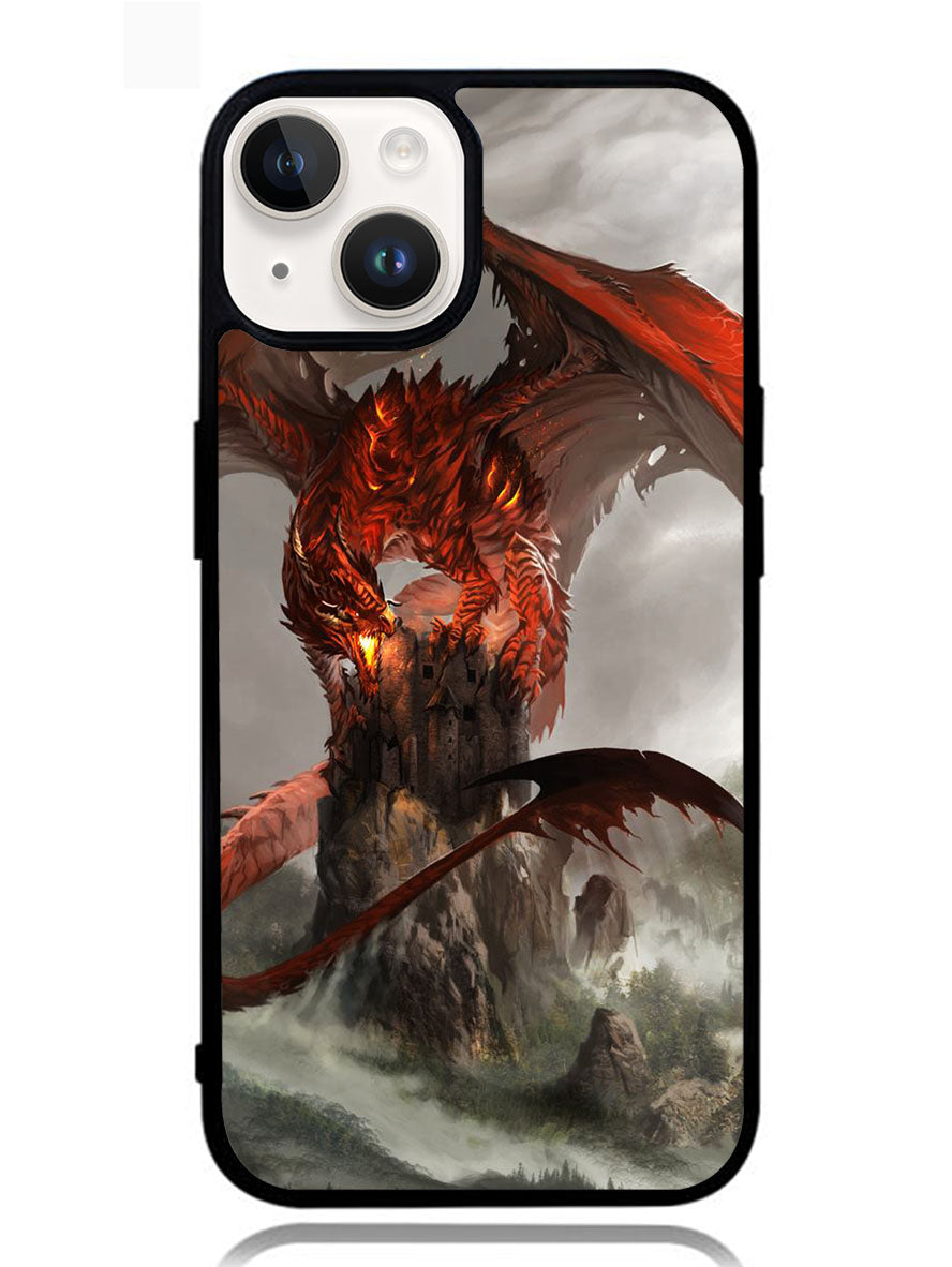Red Dragon Wallpaper iPhone 14 Plus Case