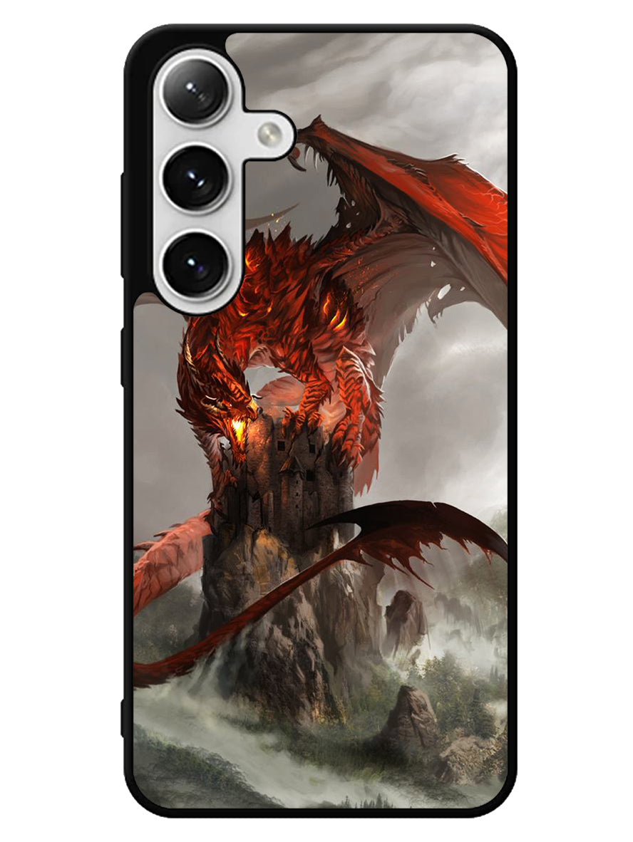 Red Dragon Wallpaper Samsung Galaxy S25 5G Case
