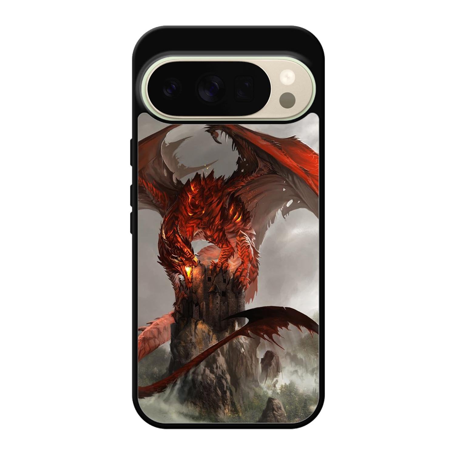 Red Dragon Wallpaper Google Pixel 10 Pro Case